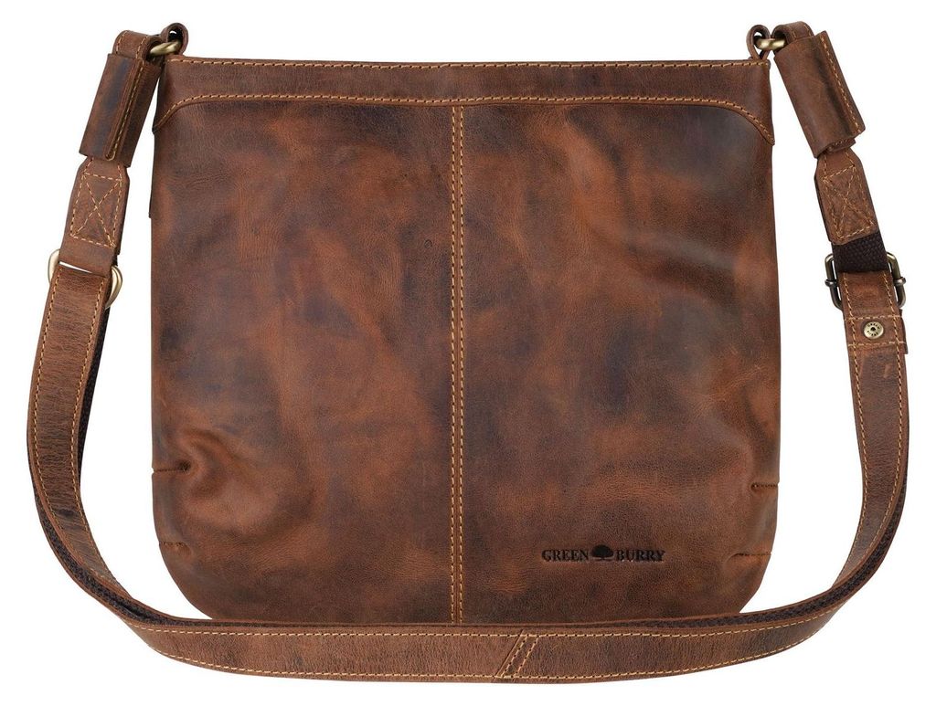 GREENBURRY Umhängetasche Vintage Crossbody Bag Brown braun