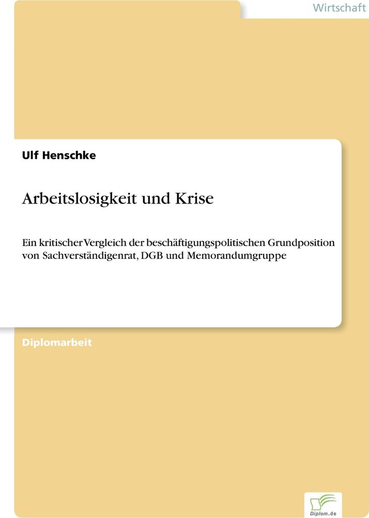 Arbeitslosigkeit und Krise