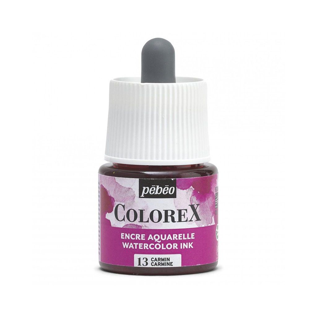 Pebeo Colorex Aquarelltinte, 45 ml, Karminrot