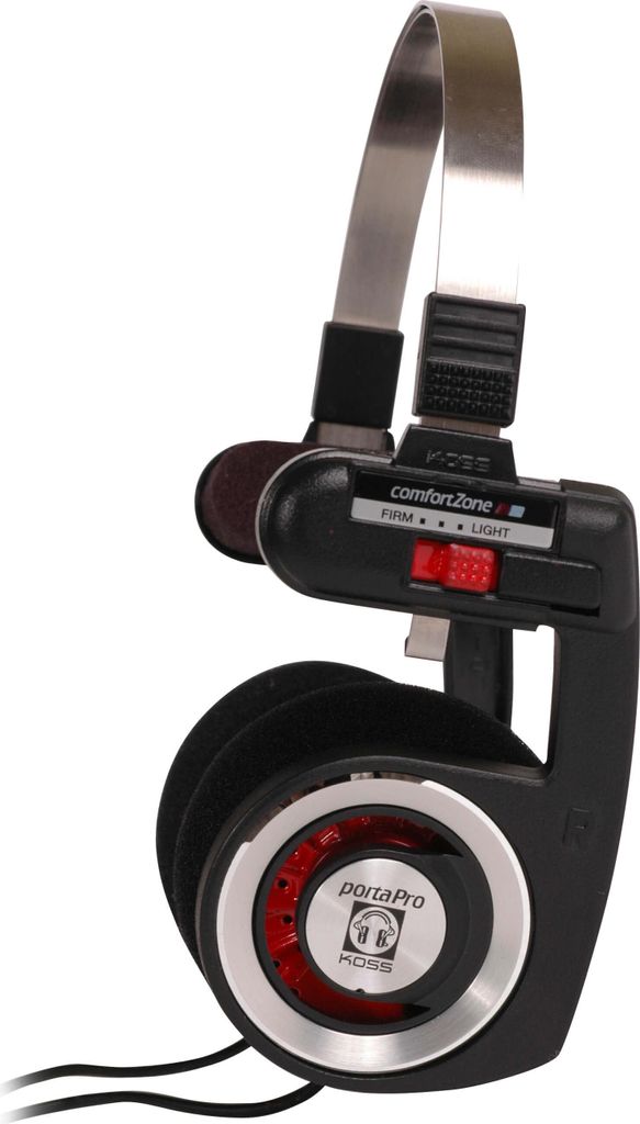 Casque KOSS PortaPro 2.0 sur l'oreille rouge chaud Image du produit 