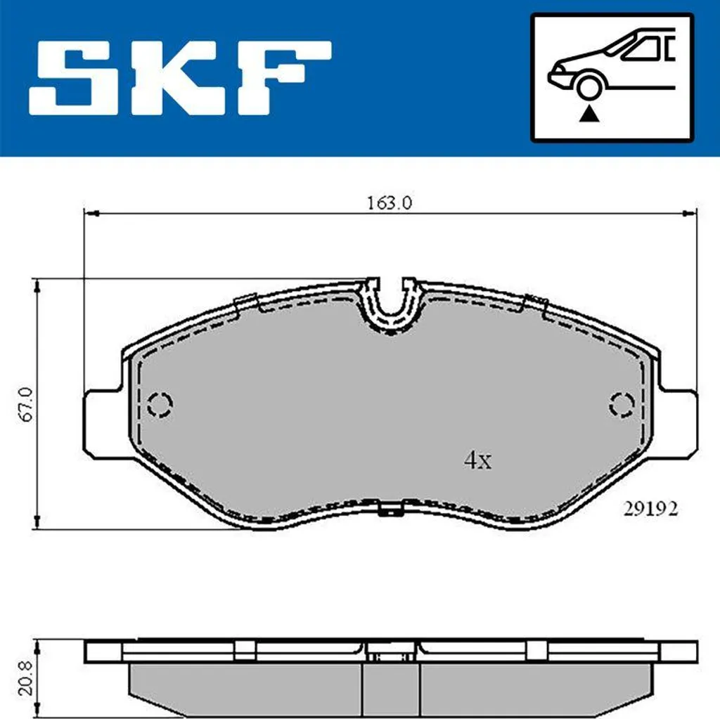Éliminez les bruits de freinage sur Sprinter avec les plaquettes SKF VKBP