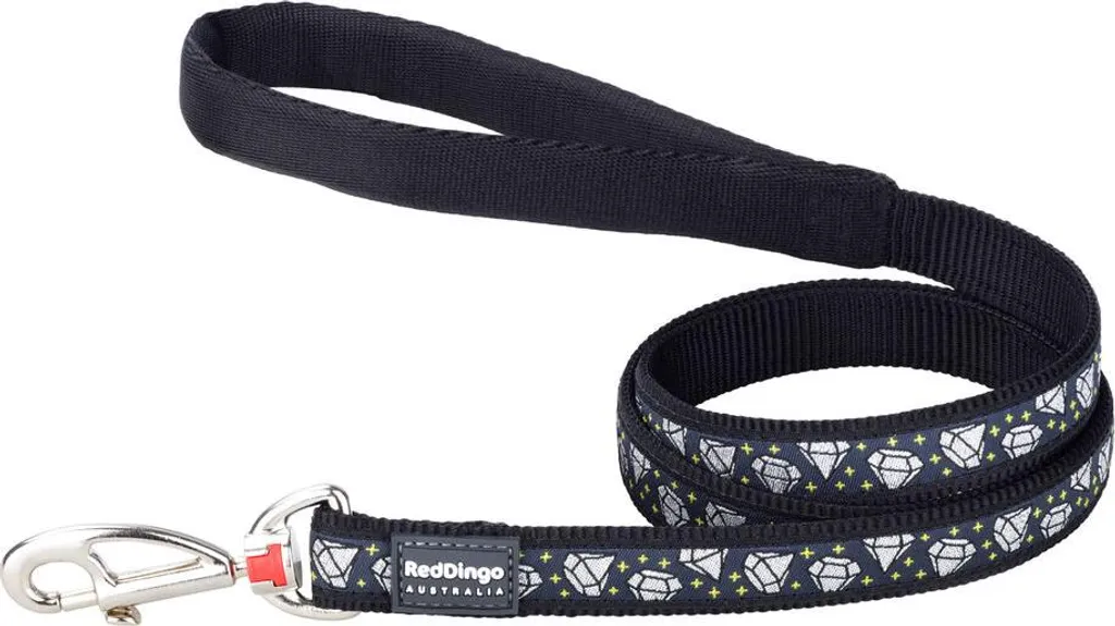 Guinzaglio Cane 120cm Red Dingo Diamond Nero | Qualità Certificata