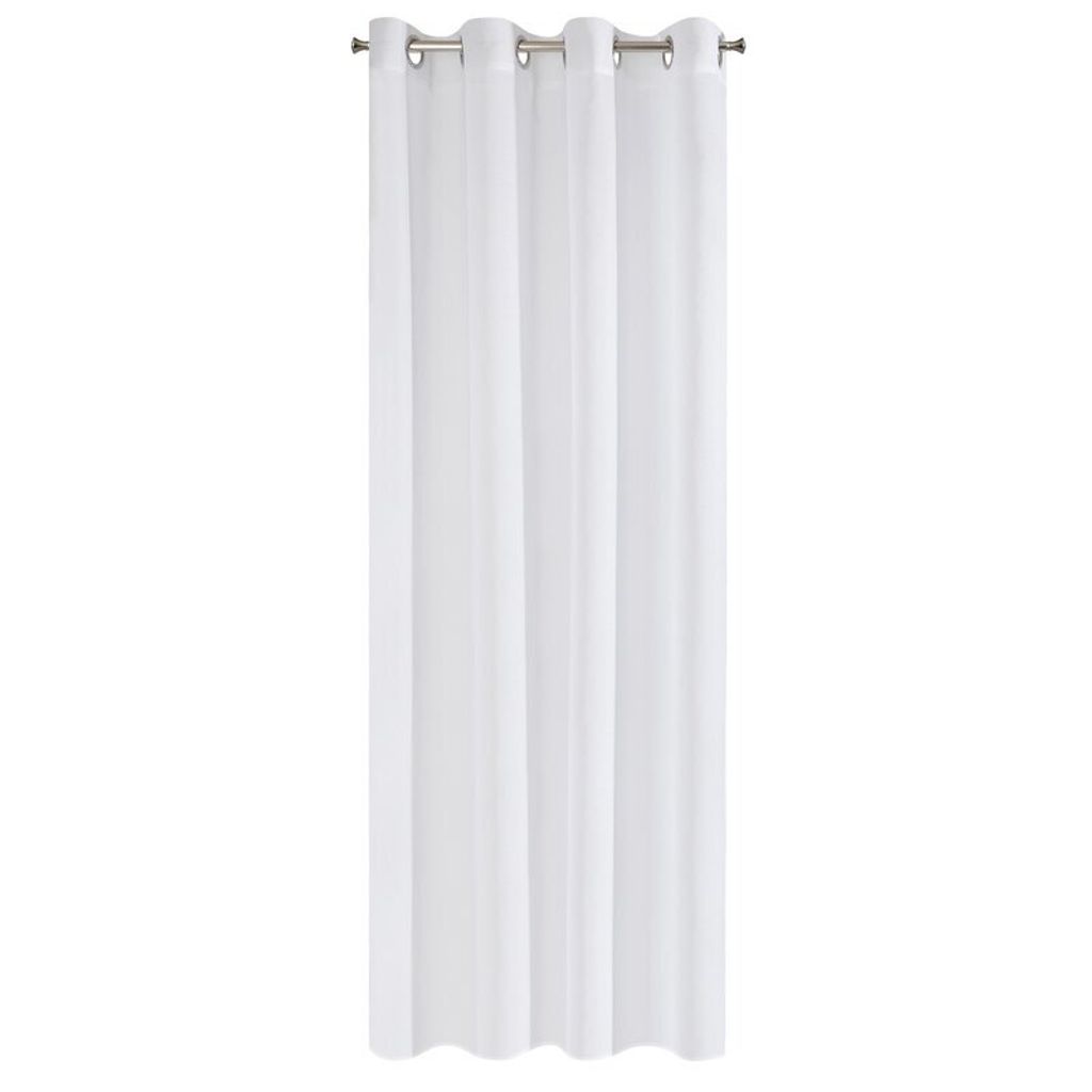 EUROFIRANY | Rideau - 140 x 250 cm - rideau blanc - Lisse Image du produit 