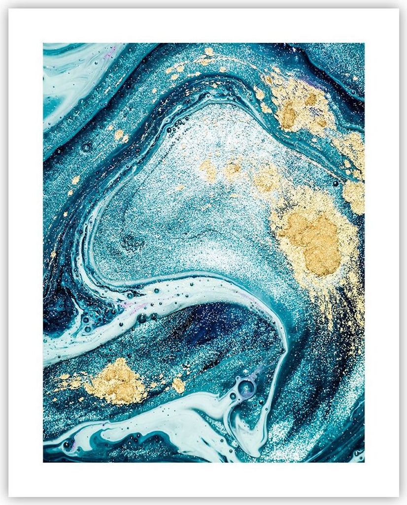 Poster - Poster ohne Rahmen - Abstraktion modern - 40x50 cm - Wand Bild - Wanddeko - Wandbilder - Kunstposter - Wandposter - Bilder - Kunstdruck - ...