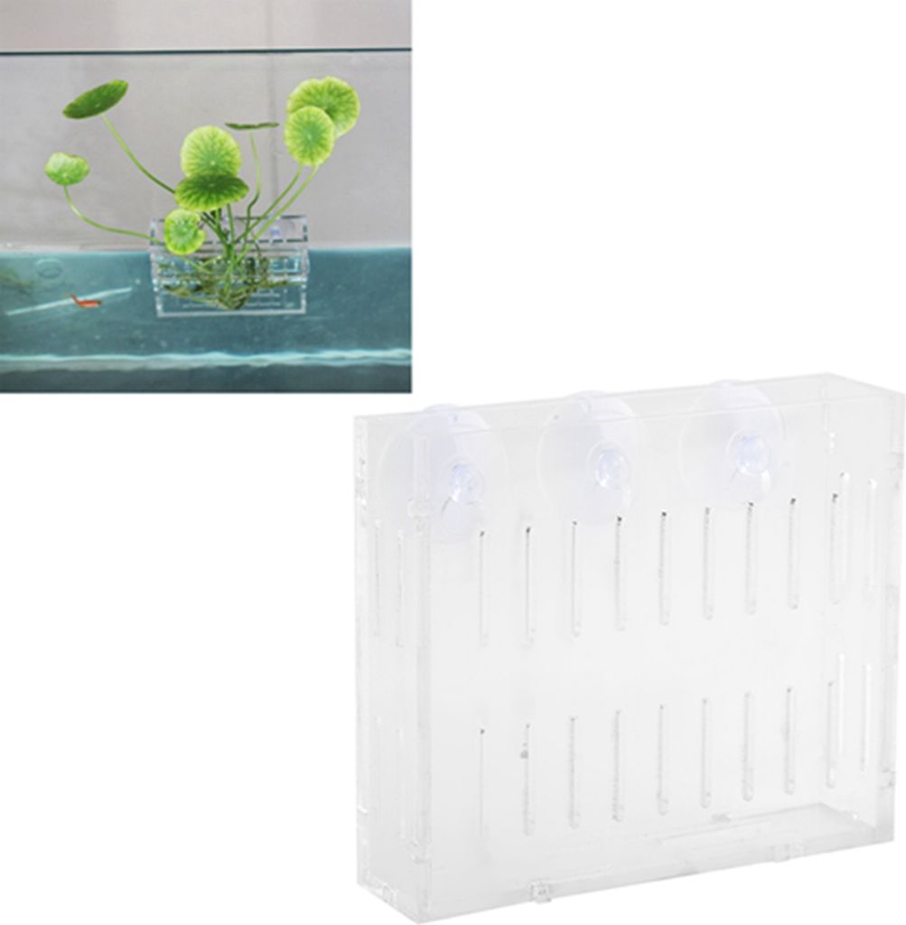 Aquarium Plant Water Grass Cup Landscape Plants Cultivation Basin Cup w/ Suction Cups