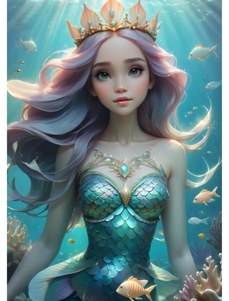 Bluebird Puzzle Kinderpuzzle Beautiful Mermaid - 300 Teile Meerjungfrau