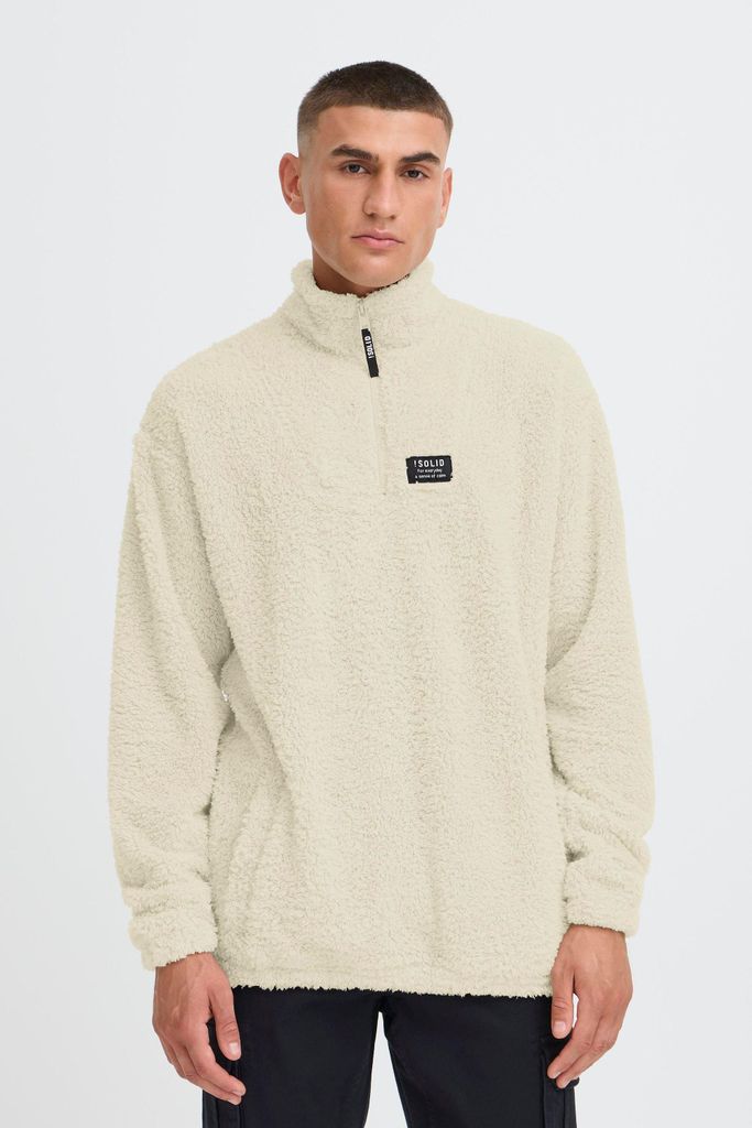 !SOLID SDPEDER Herren Pullover Teddy-Pullover Troyer regular fit