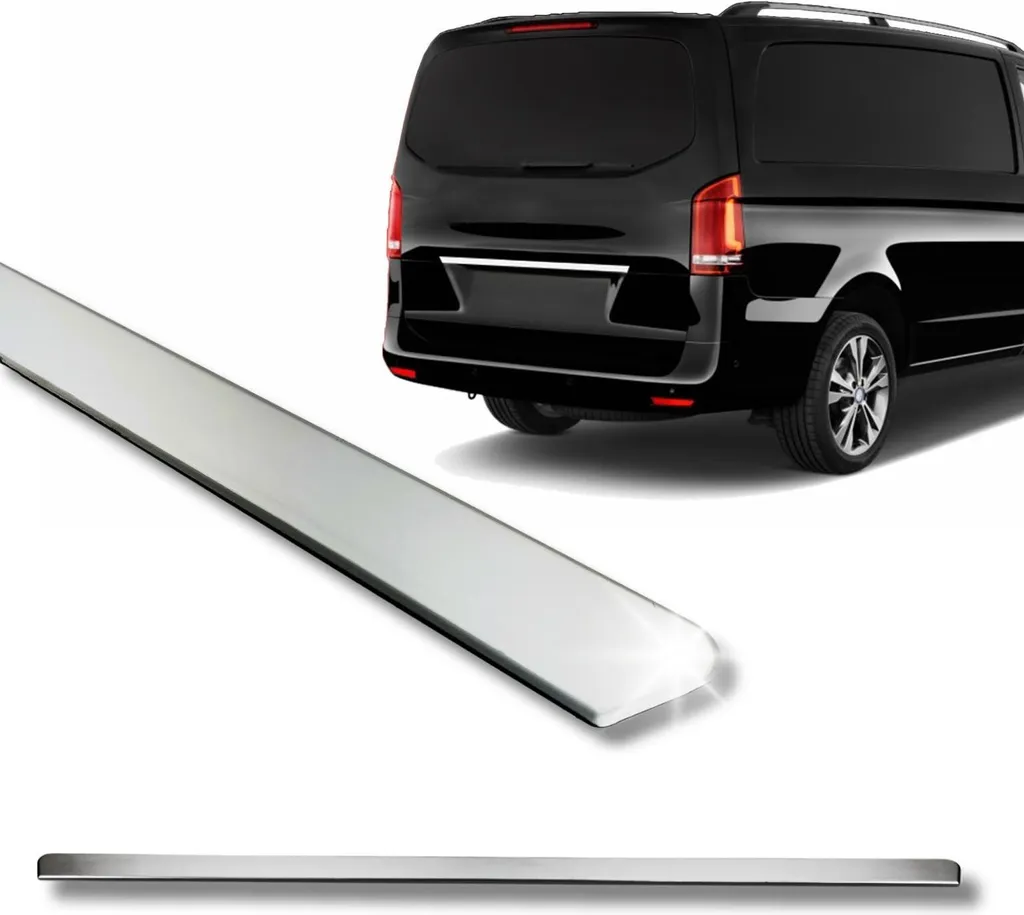 Cache rayures de hayon chromé pour Mercedes Vito W447 acier inoxydable