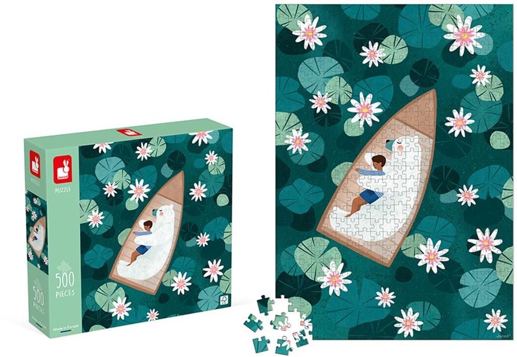 Janod Puzzle Seerosen - 500 Teile -Karton