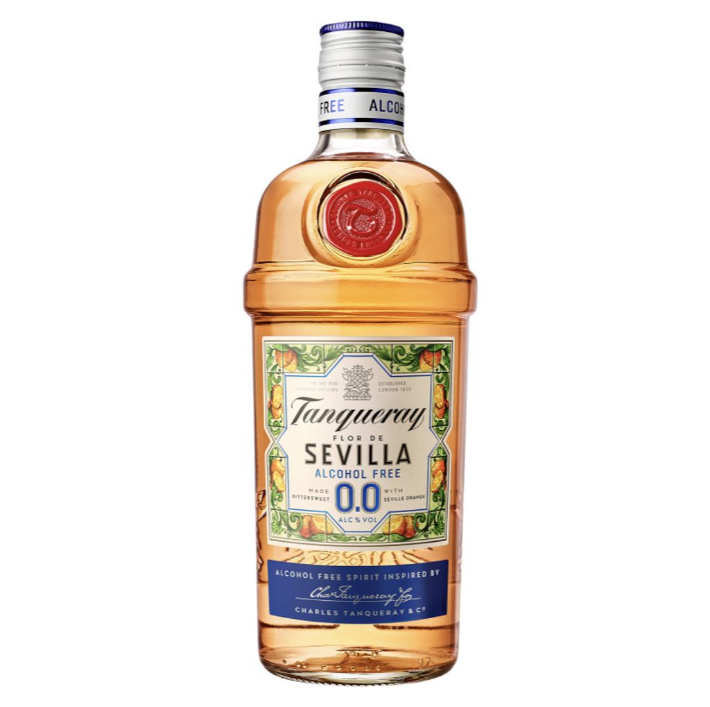 Tanqueray Flor De Sevilla 0,0%, alkoholfreie Gin-Alternative, 700 ml Einzelflasche