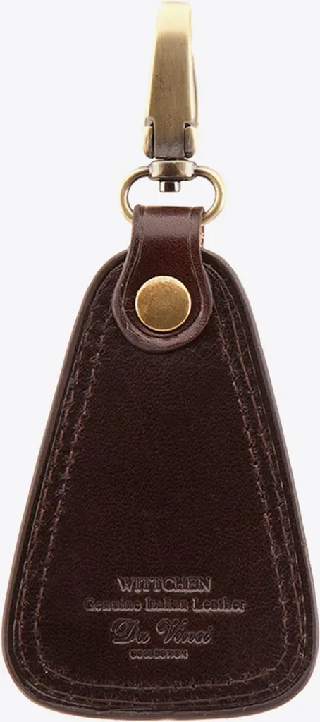 Wittchen Porte-clés Homme en Cuir Véritable Marron Forme Triangulaire