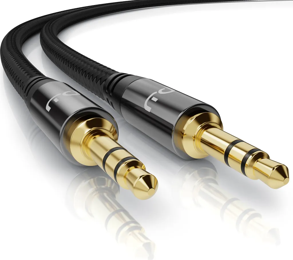 Cavo Audio Jack 3.5mm Primewire HQ 5m | Nylon e Oro per Hi-Fi