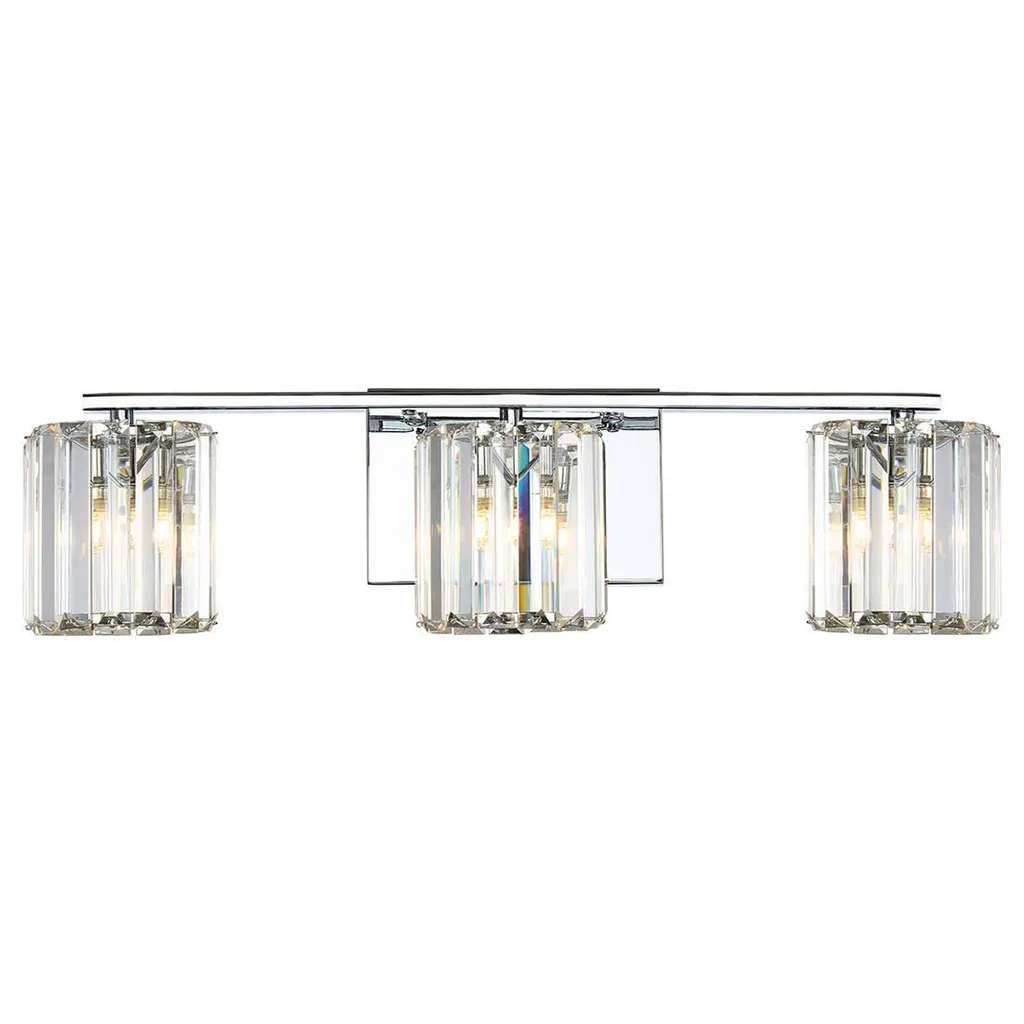 Applique murale salle de bains anti-humidité IP44 Divine en cristal brillant