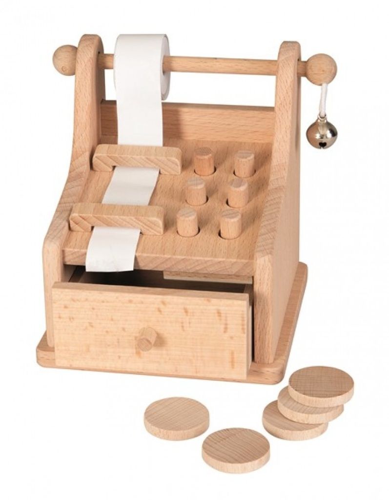 Egmont Toys Würfelbrett Aus Holz – 30 Cm Durchmesser, Mit 6 Holzwürfeln, Für Yahtzee & Mehr