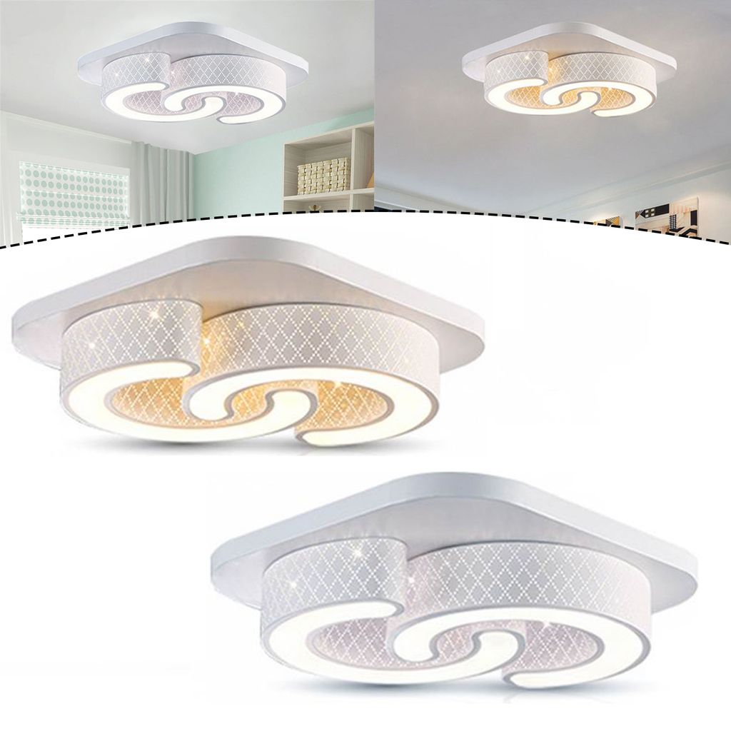 72W LED Deckenlampe Deckenleuchte Wandlampe Schlafzimmer Dimmbar Acryl C Form 