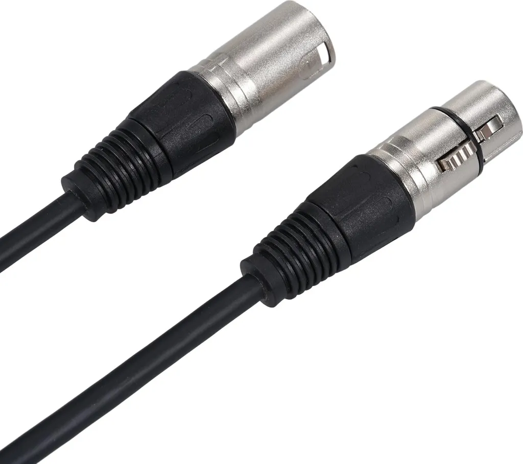 Cordon Patch XLR 3 Broches Professionnel pour Éclairage DMX et Son - 6