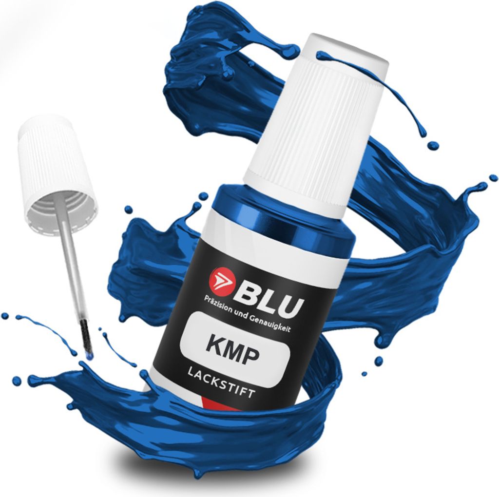 BLU Auto Lackstift Blau kompatibel für Peugeot KMP Blue Produktbild 