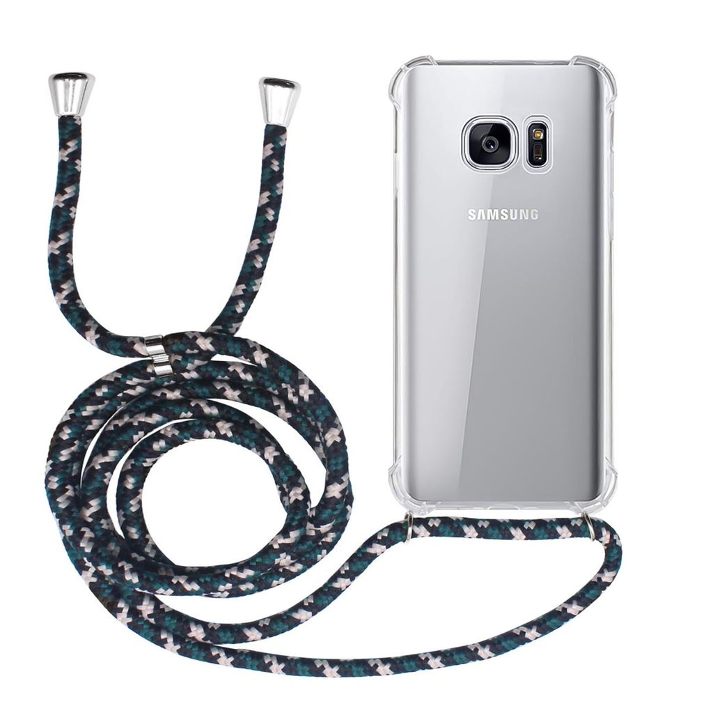 MyGadget Handykette für Samsung Galaxy S20 Plus TPU Hülle mit Band Schwarz Handyhülle mit Handyband zum Umhängen Kordel Schnur Case Schutzhülle