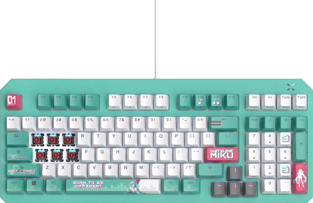 Herná klávesnica ASUS TUF Gaming K3 Gen II Hatsune Miku Obrázok produktu 