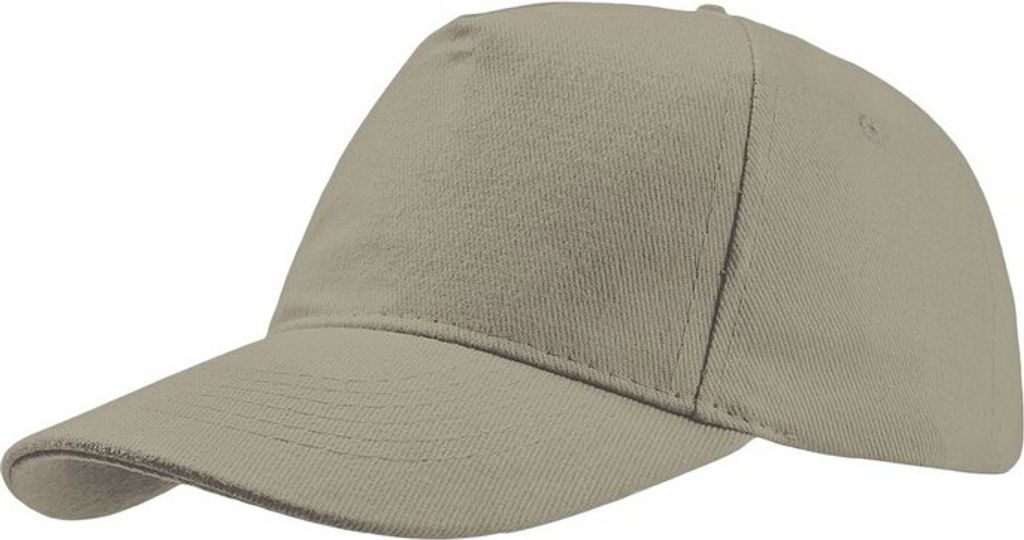 Atlantis Liberty Baseballkappe aus gebürsteter Baumwolle, 5 Paneele AB191 (Einheitsgröße) (Hellgrau)