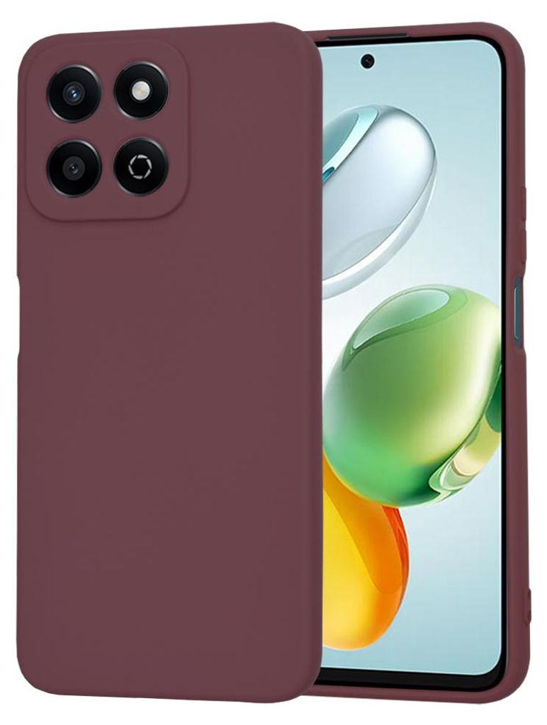 Techsuit Soft Flex Silikon Back Cover Hülle für HONOR 200 Smart/X7c - Pflaumenrot