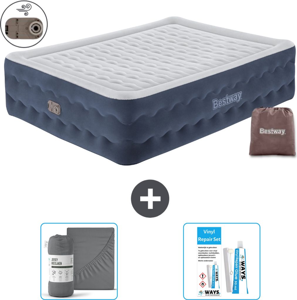 Materac dmuchany Bestway - 2-osobowy - 152 x 203 x 51 cm - Zdjęcie produktu 