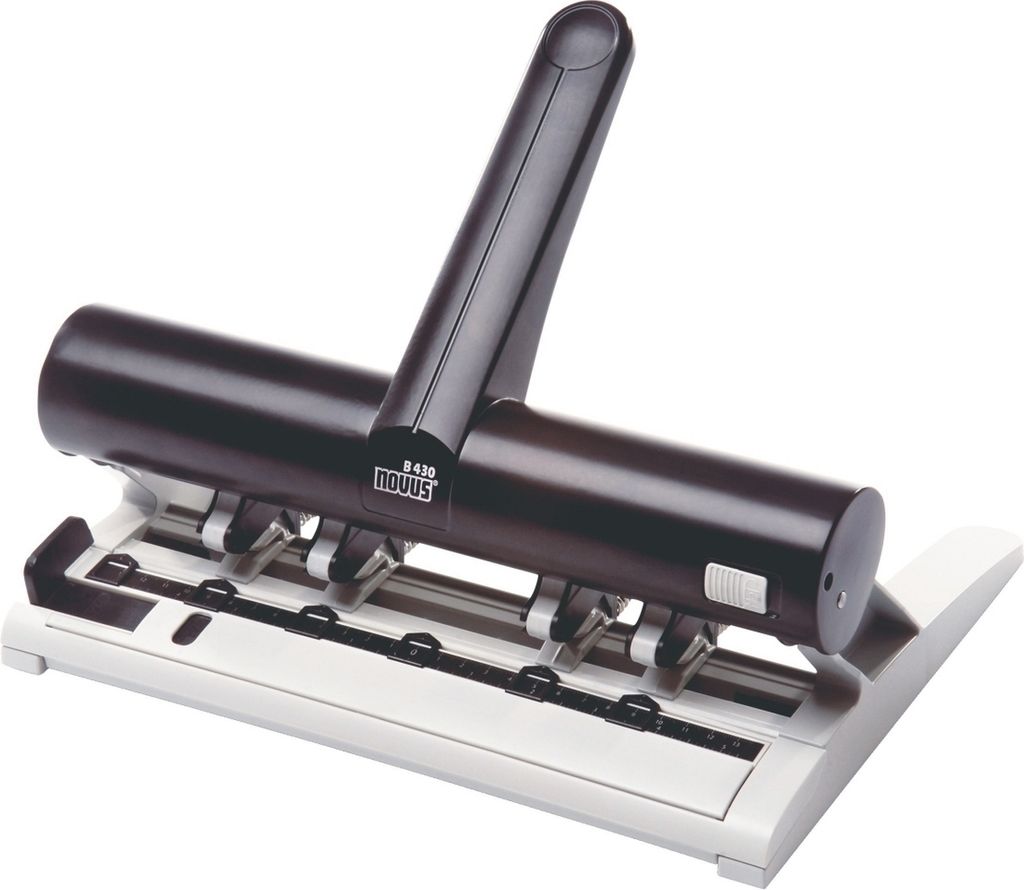 Mehrfachlocher B430 lichtgrau/tiefschwarz Packung mit 6 Stück