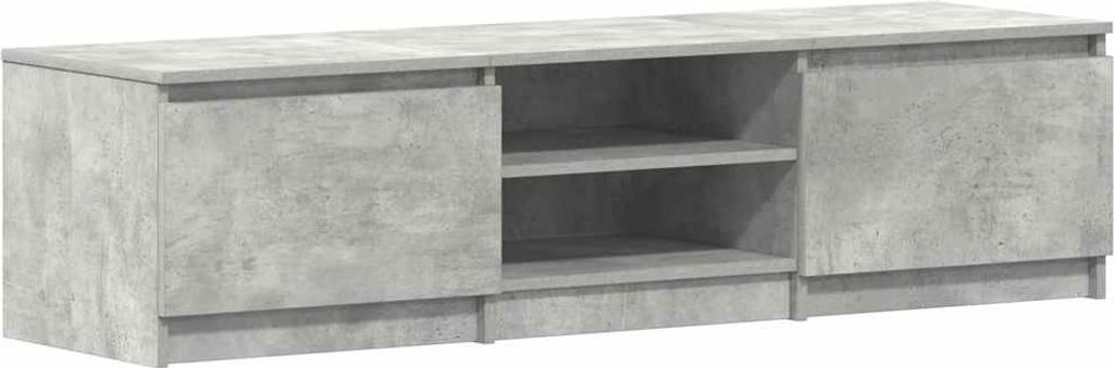 vidaXL TV skrinka betónová sivá 140x40x35,5 cm odvodený Obrázok produktu 