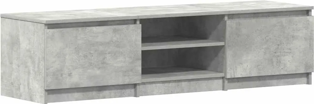 Mobile Basso Porta TV Grigio Cemento 140cm - Arredamento Contemporaneo Living