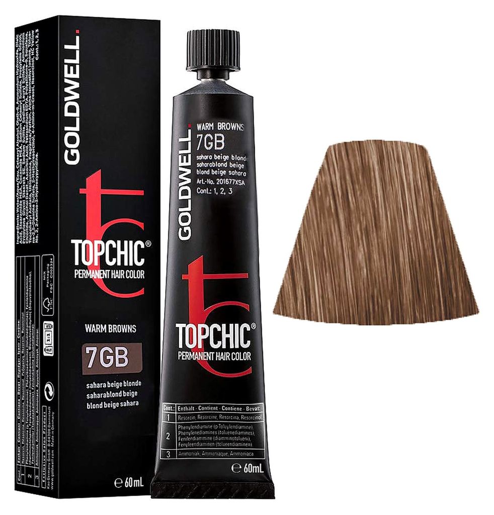 Goldwell Topchic The Browns, Braun, 7GB, Sahara Beige Produktbild 