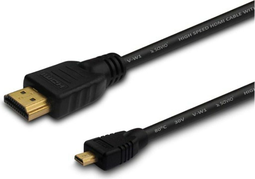 SAVIO cl-39 HDMI M - Micro HDMI M Kabel 1m schwarz