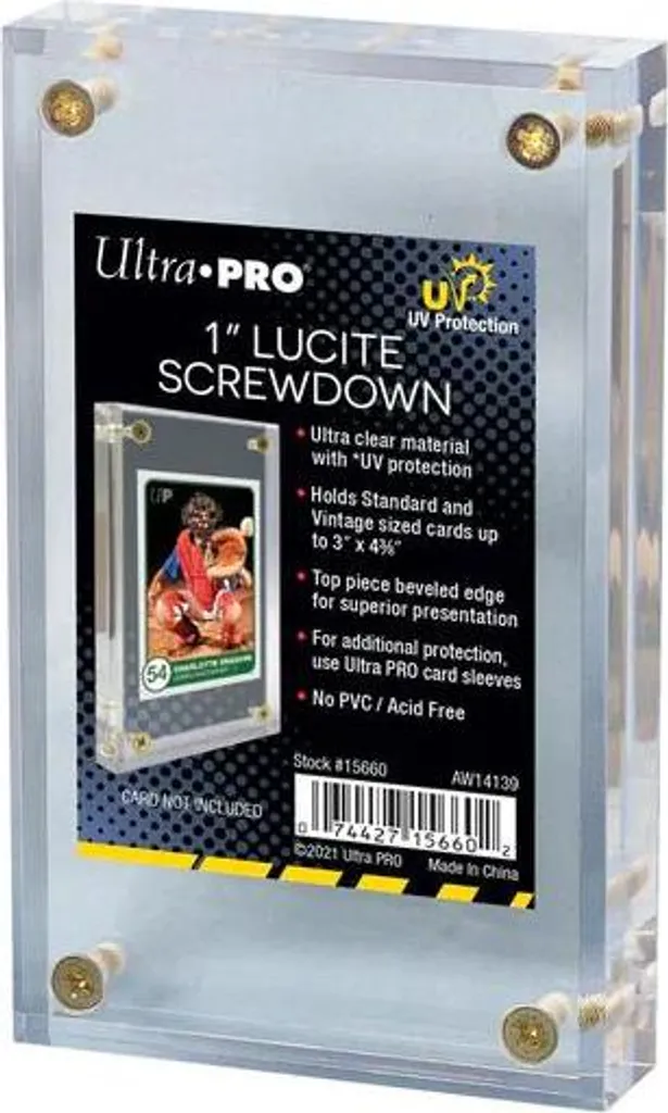 Ultra Pro 1'' UV Card Display Trasparente - Protezione Brik per Carte Rare