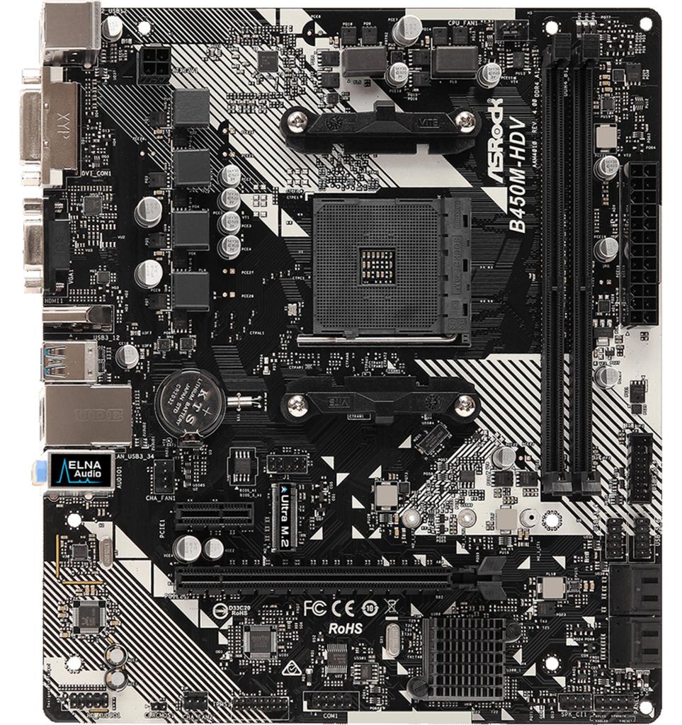Asrock B450M-HDV R4.0, AMD, Socket AM4, AMD Athlon, AMD Zdjęcie produktu 