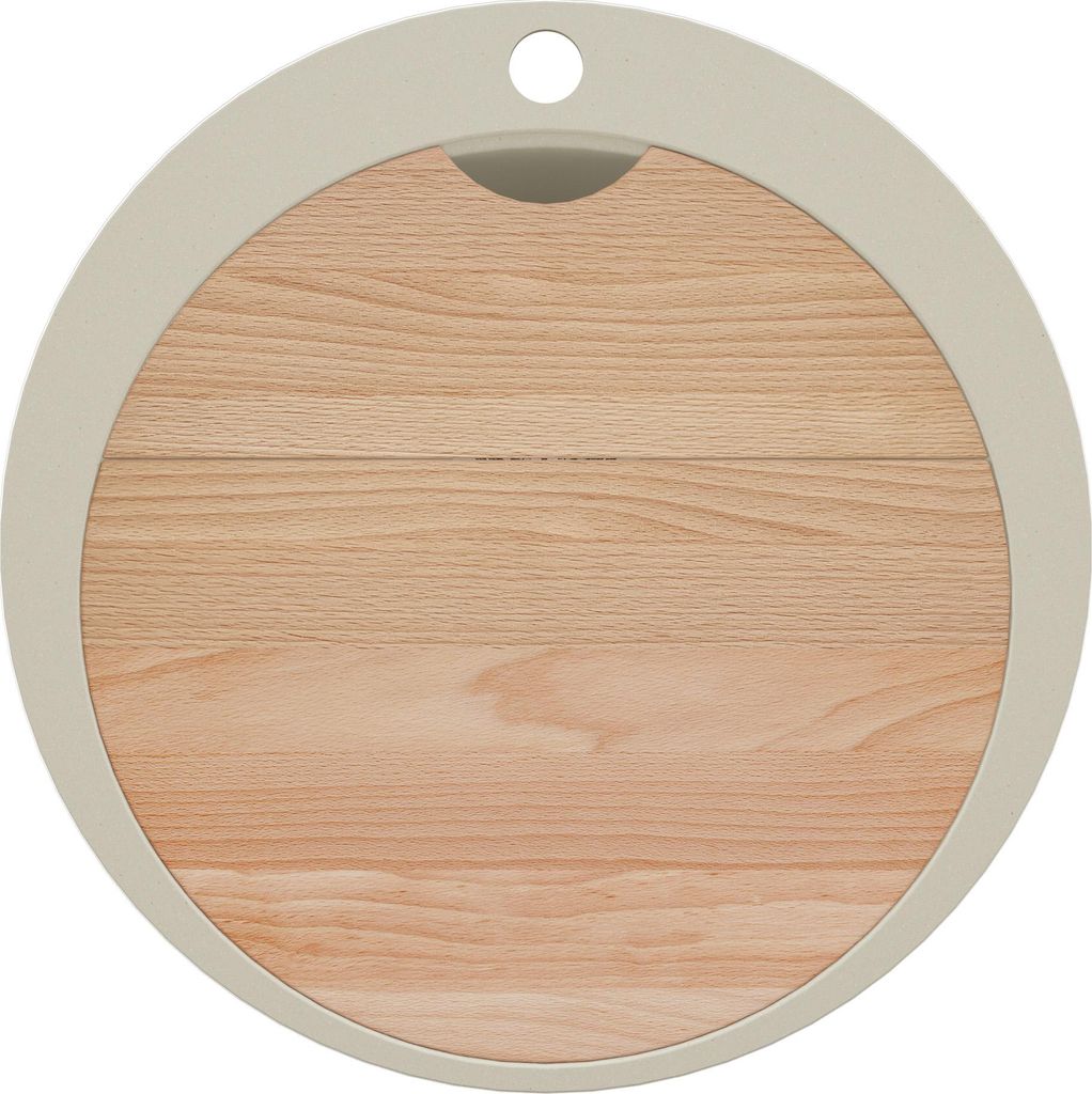 PRIMAGRAN Spülbecken Rund Beige 53x53cm, Granitspüle 1 Produktbild 
