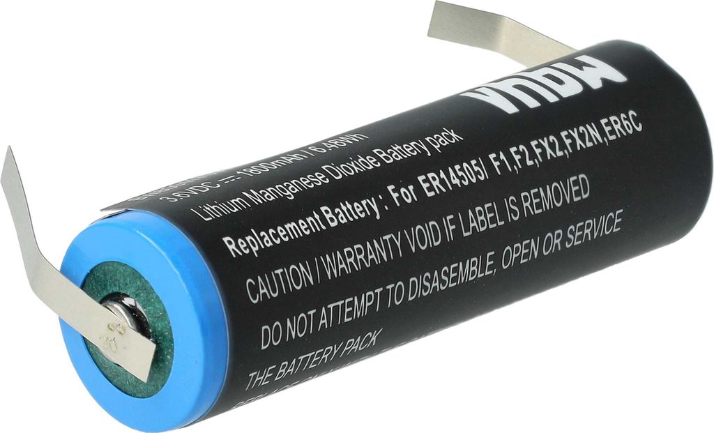 vhbw Batterie kompatibel mit Mitsubishi F1, FX2, FX1, FX, F2, FX2N, FX2C PLC Programmable Logic Controller (1800 mAh, 3,6 V, Li-MnO2)