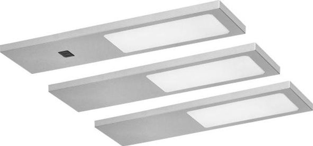 PLANA 3-delige set LED-onderbouwlampen, 3x4W, 3x240lm, Productafbeelding 