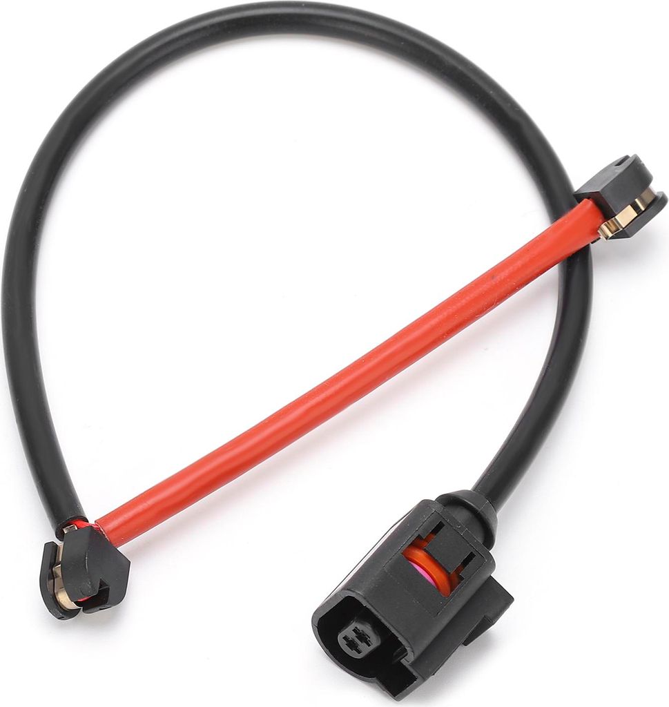 VOLLSUN Vorderradbremsbelag-Verschleißsensor 7L0907637 Schwarz Rot Ersatz für Cayenne 2003-2010