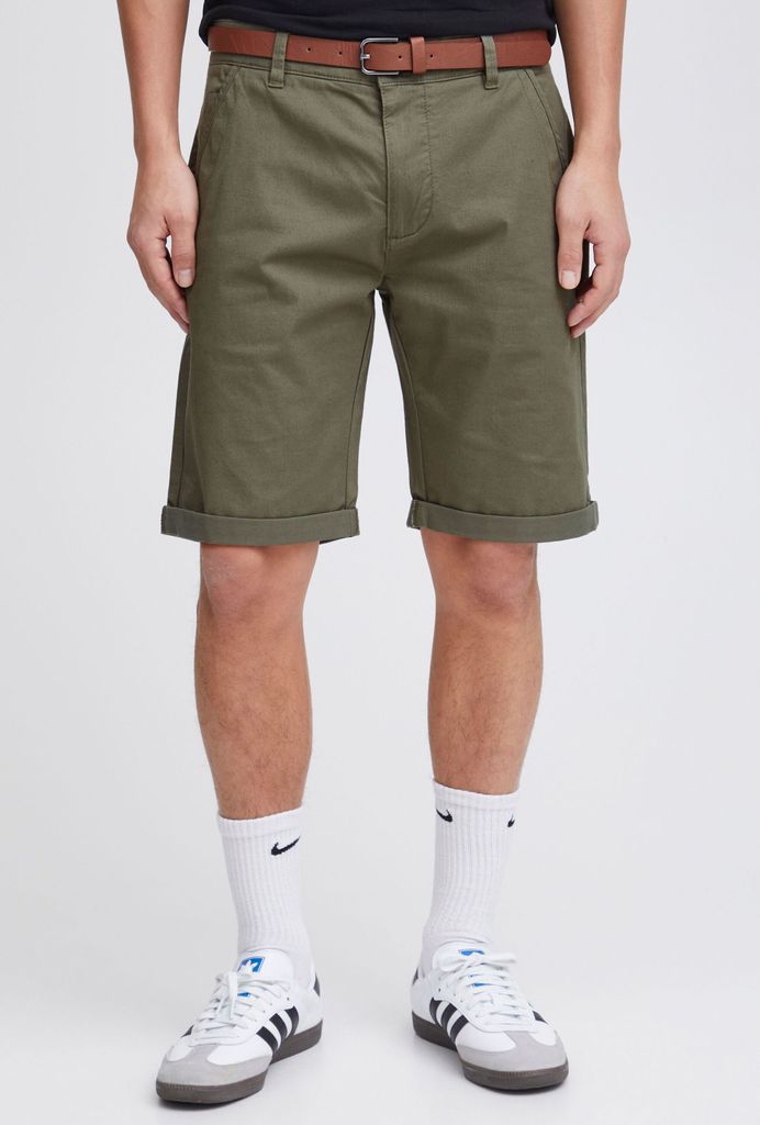 Solid SDMontijo Chino Shorts Bermuda kurze Hose mit Gürtel Stretch Eingriffstaschen Baumwollmischung Regular fit