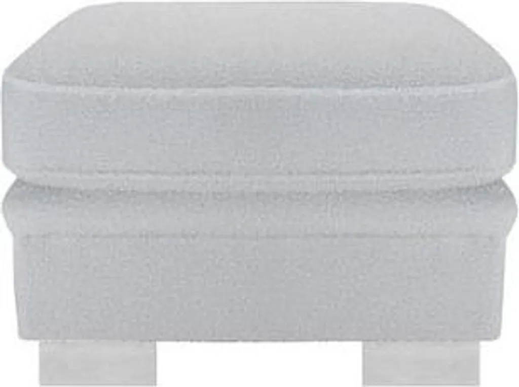 Pouf Teddy Blanc Cassé Ronay - Matière Bouclette Ultra Douce et Moelleuse - 3
