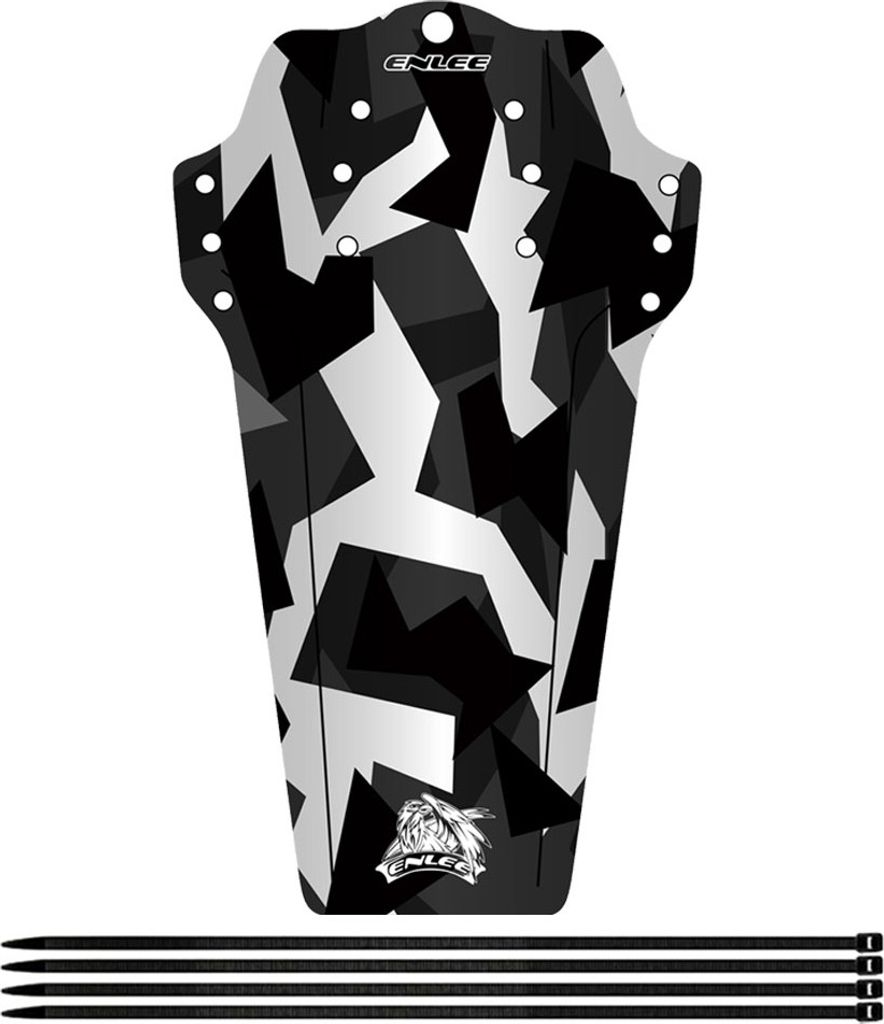 Camouflage Schwarz MTB Fender Mud Guard Fahrrad Schutzblech Produktbild 