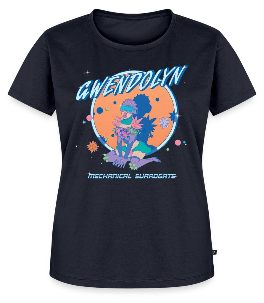 Spreadshirt Rick & Morty Gwendolyn Mechanical Surrogate Frauen Premium T-Shirt, 5XL, Navy