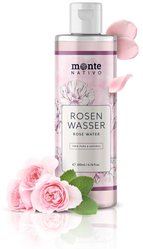 Monte Nativo Rosenwasser – 100% rein für Gesicht & Haar 200 Produktbild 