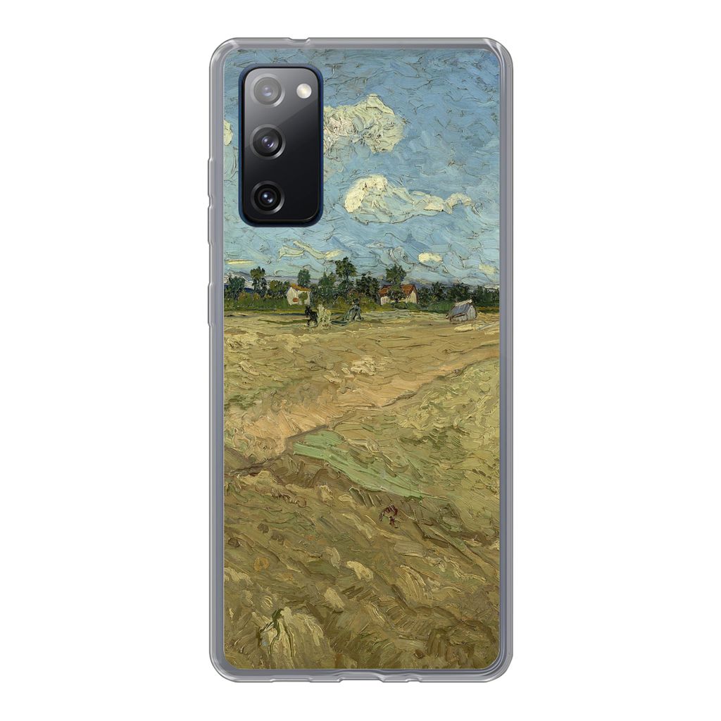 MuchoWow Handyhülle Schutzhülle Hülle für Samsung Galaxy S20 FE Gepflügte Felder - Vincent van Gogh Silikon Softcase Handy Hülle - Abdeckung