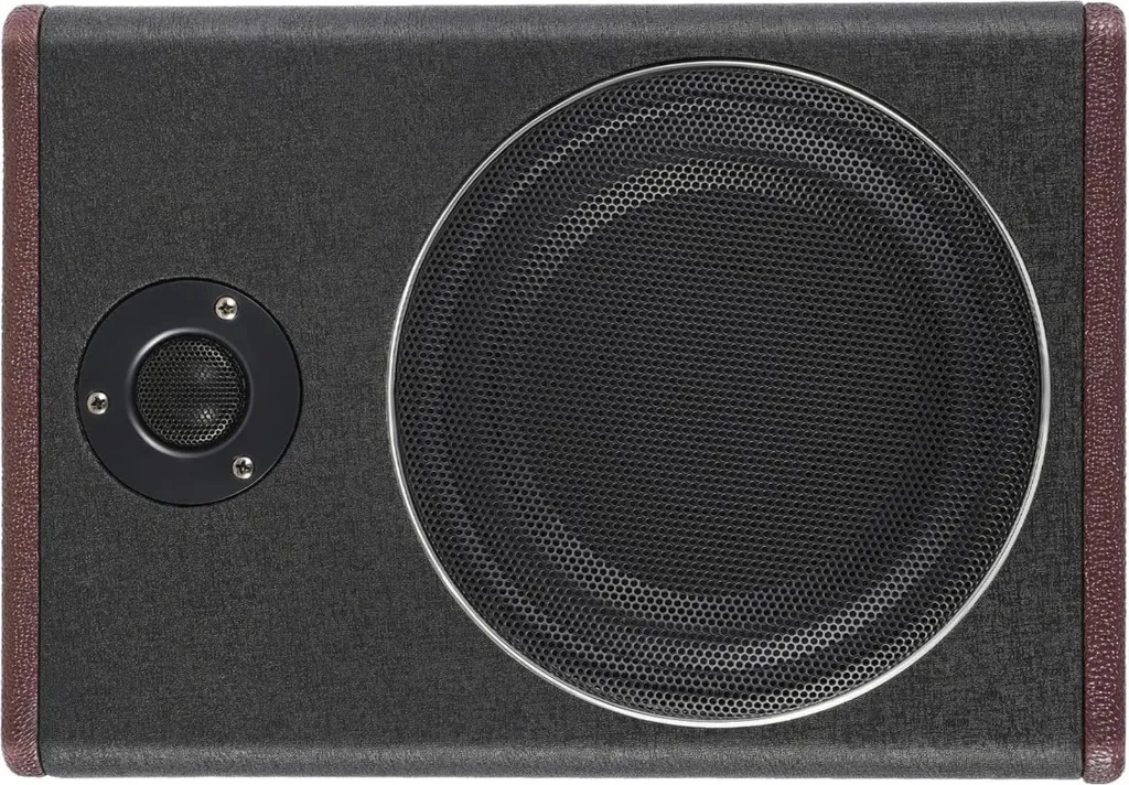 Caisson de basses actif 600W 12V pour voiture - Subwoofer 21 cm Noir