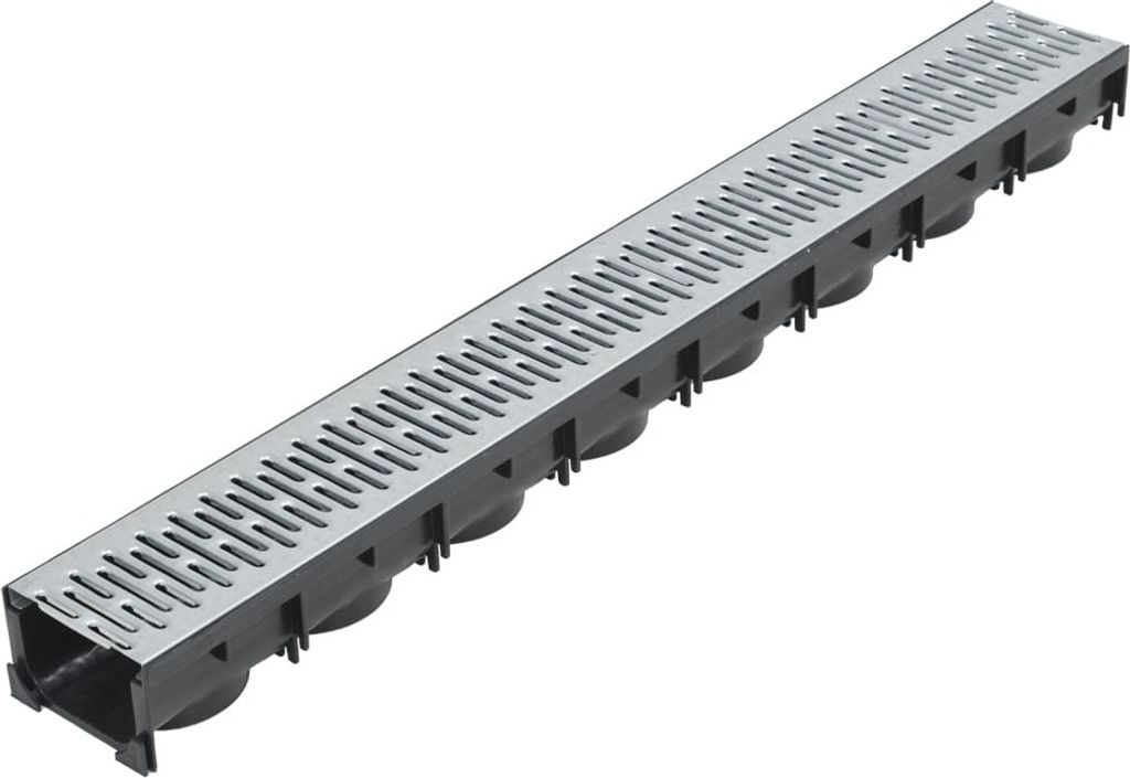 vidaXL Entwässerungskanäle 6 Stk. Verzinkter Stahl 6 m Produktbild 