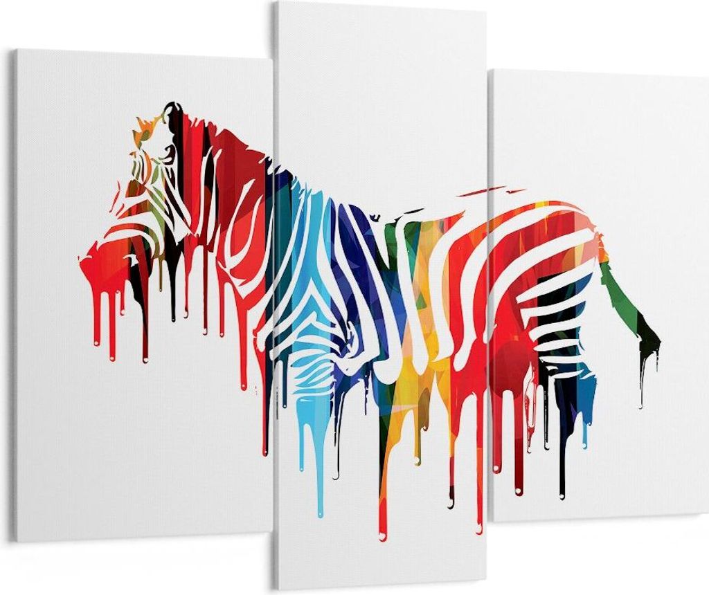 Bild auf Leinwand - Leinwandbild - Zebra Detail digital Produktbild 