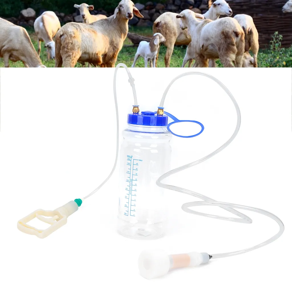 Trayeuse de chèvres portable manuelle avec pompe à vide à tête unique - 7