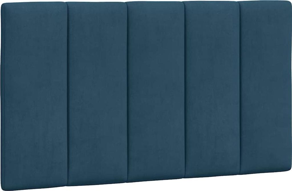 vidaXL Kopfteil-Kissen "Hanko" Blau 90 cm Samt