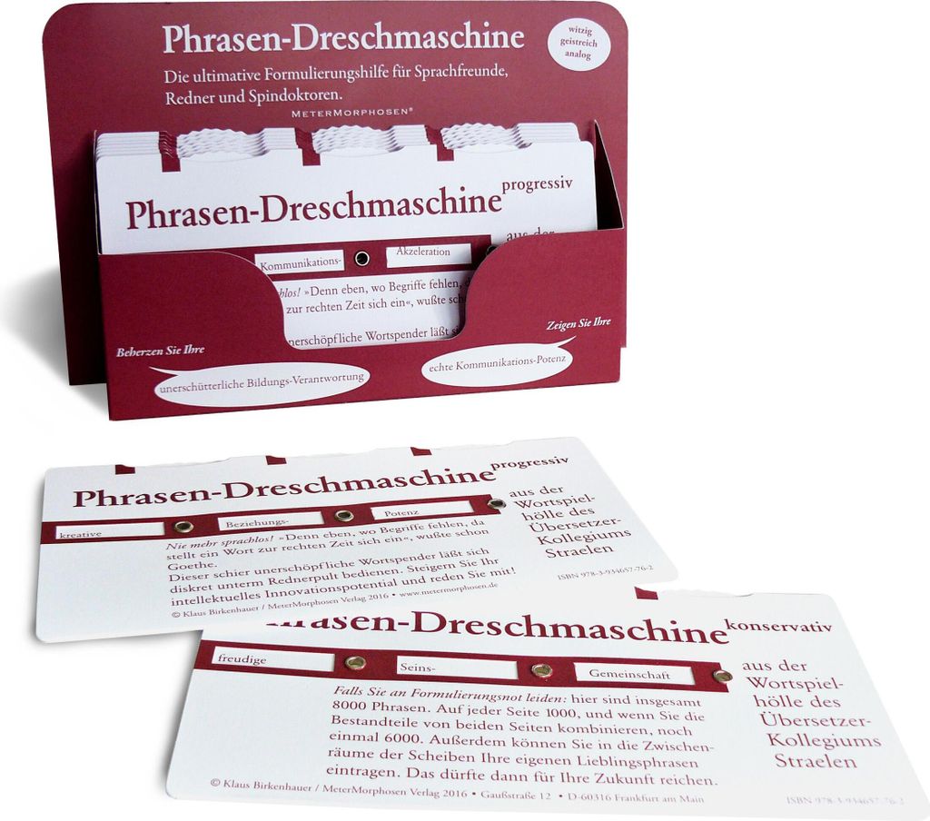 Phrasendreschmaschine Produktbild 
