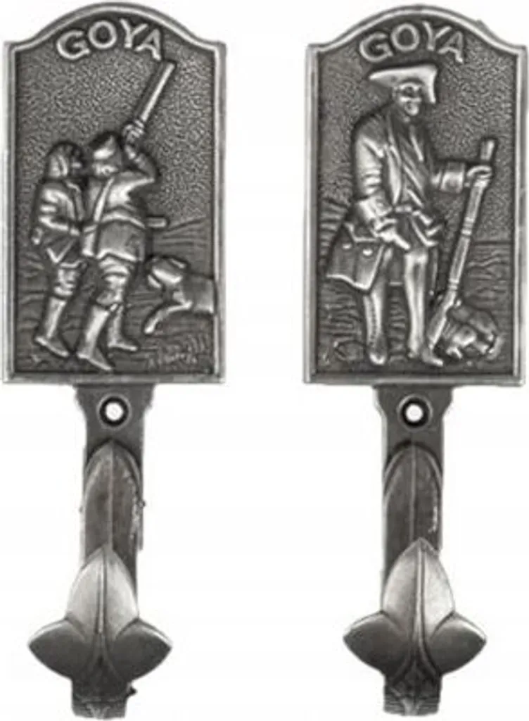 Patère murale design en métal argenté K1071 pour suspendre les vêtements